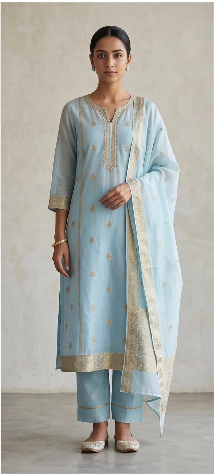 Meher Chanderi Suit Set