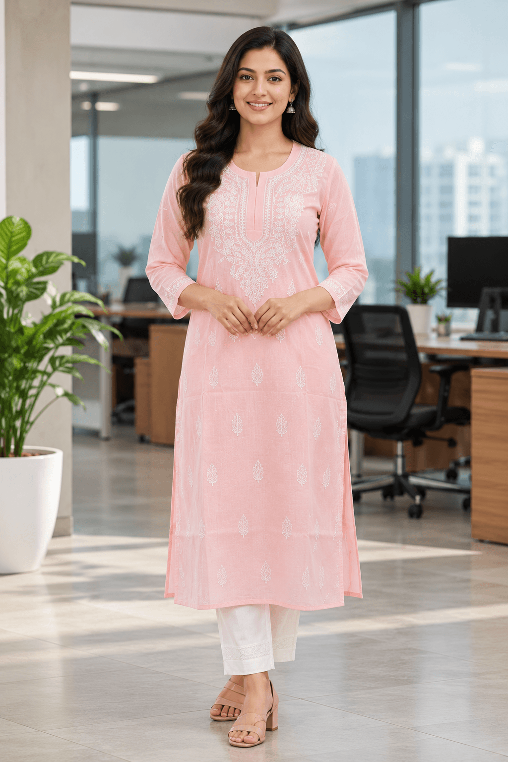 Voile Cotton Long Kurti